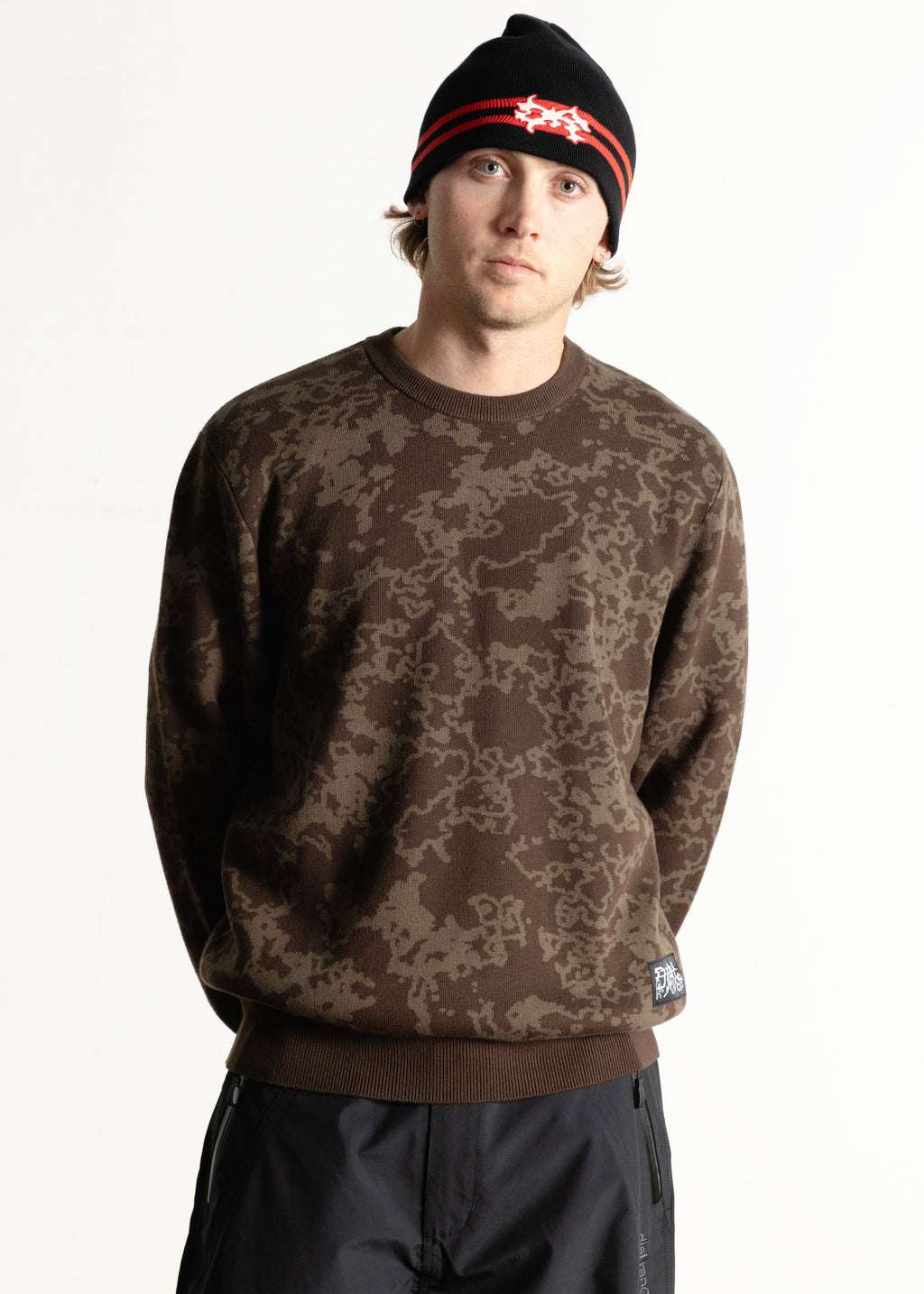 All Over Sweater - Brown