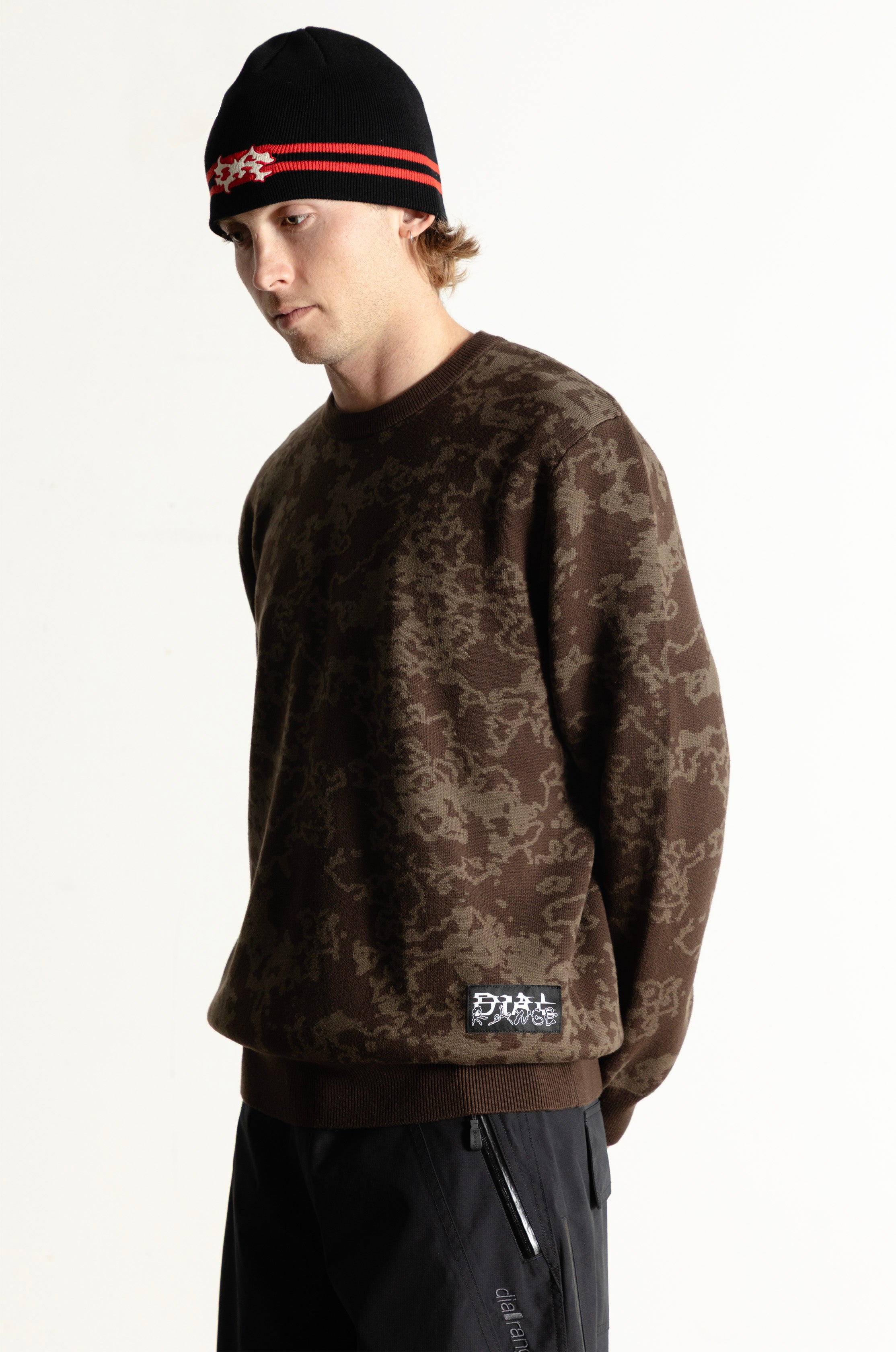 All Over Sweater - Brown