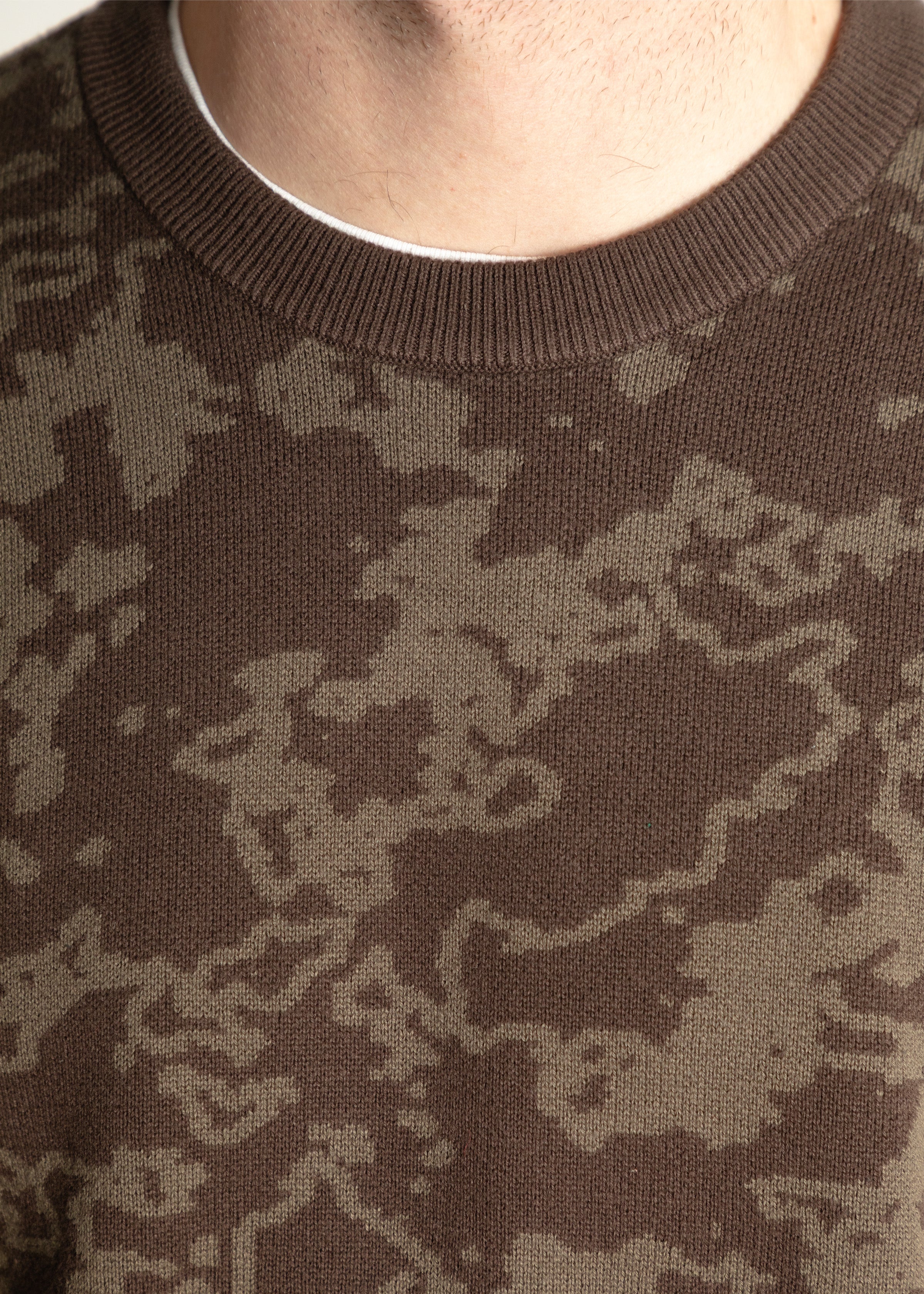 All Over Sweater - Brown