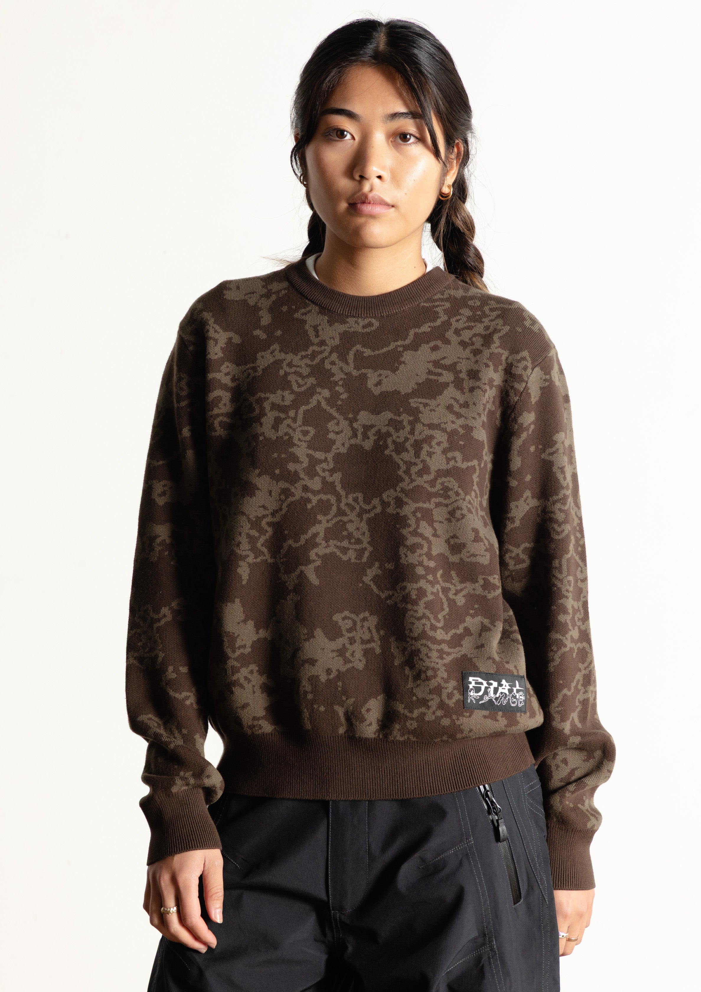 All Over Sweater - Brown