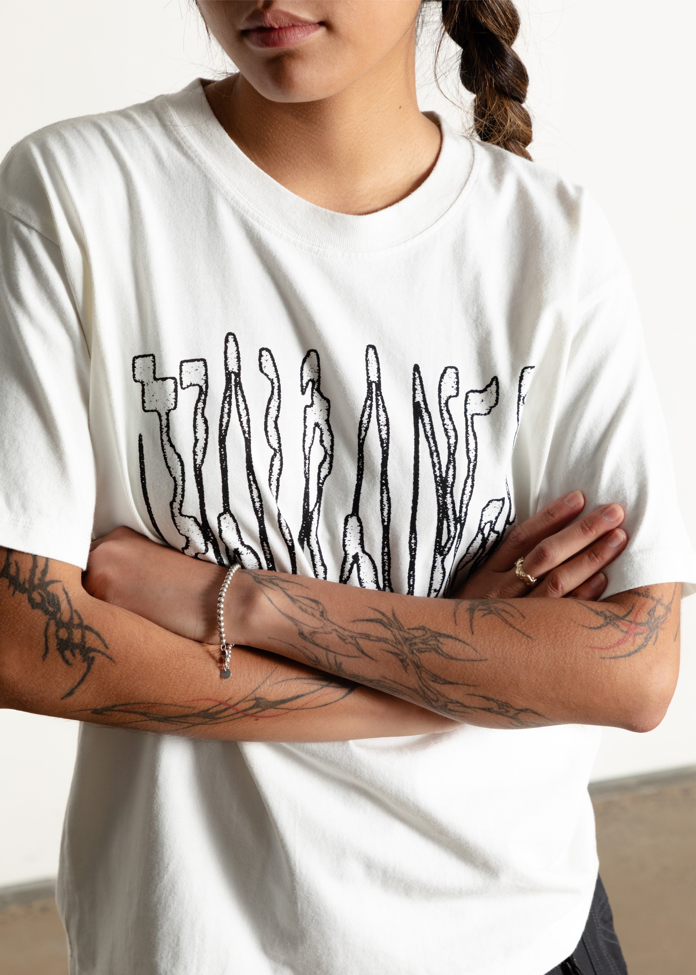 Spellout Tee - White
