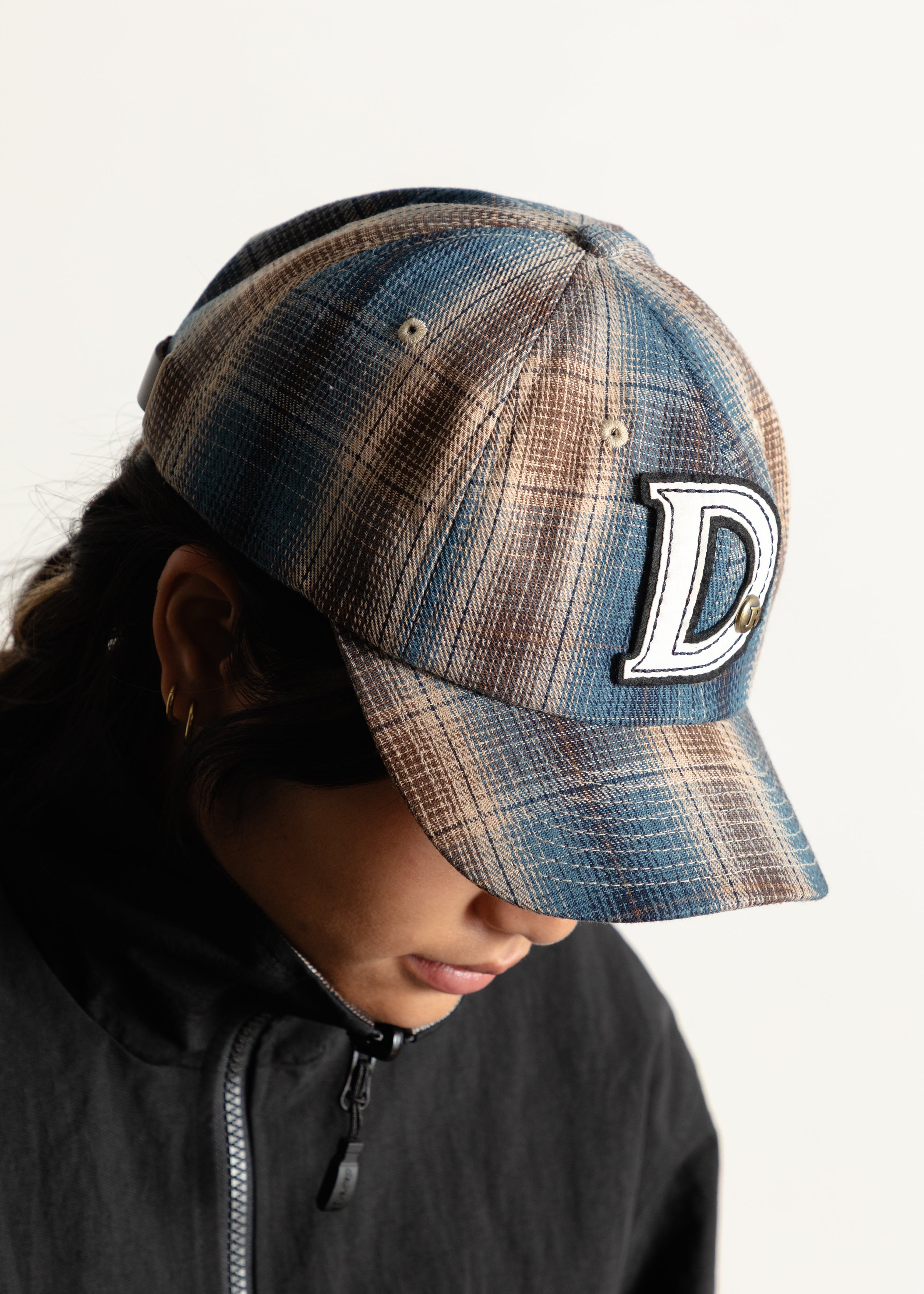 Plaid Cap - Blue