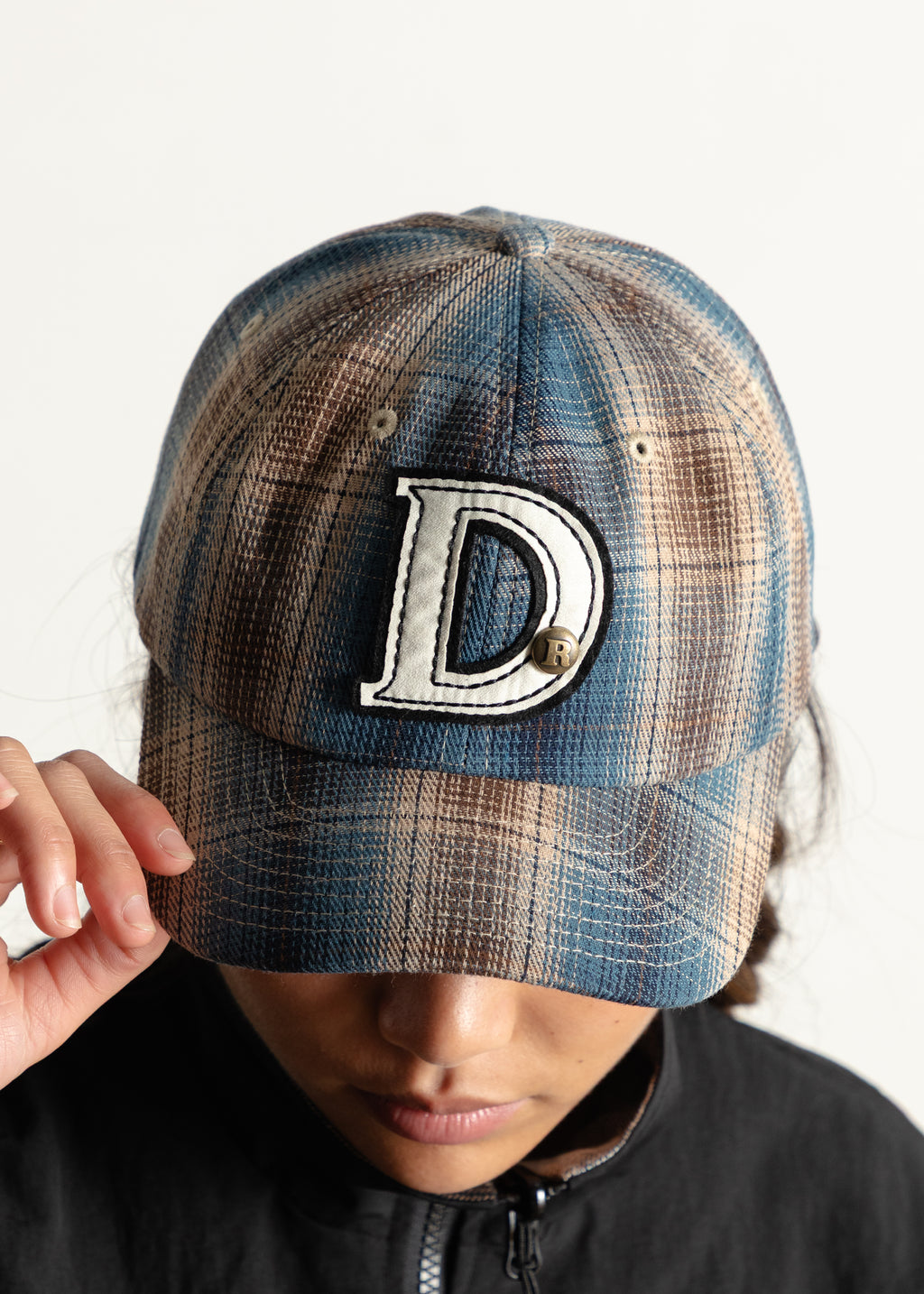 Plaid Cap - Blue