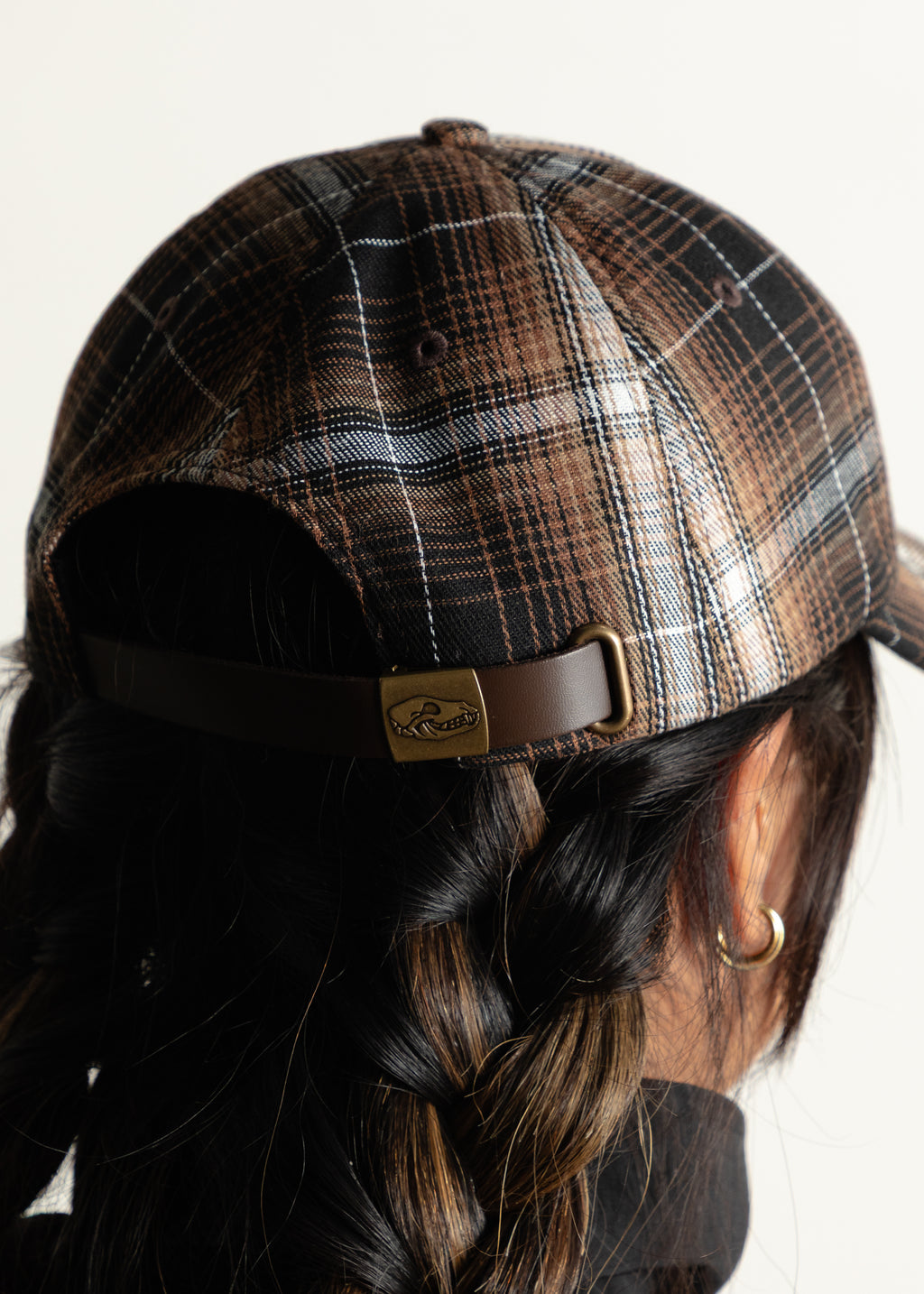 Plaid Cap - Brown