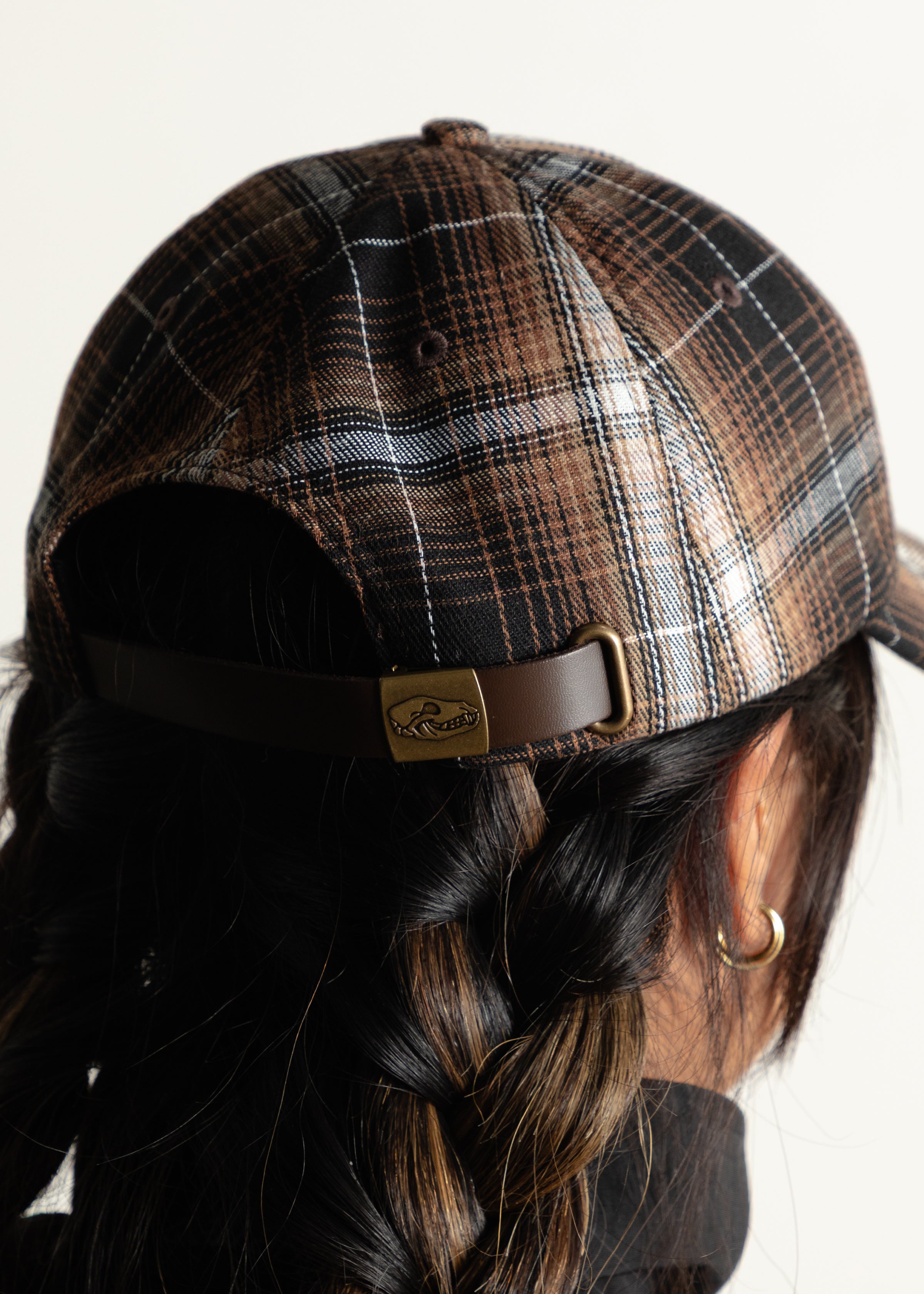 Plaid Cap - Brown