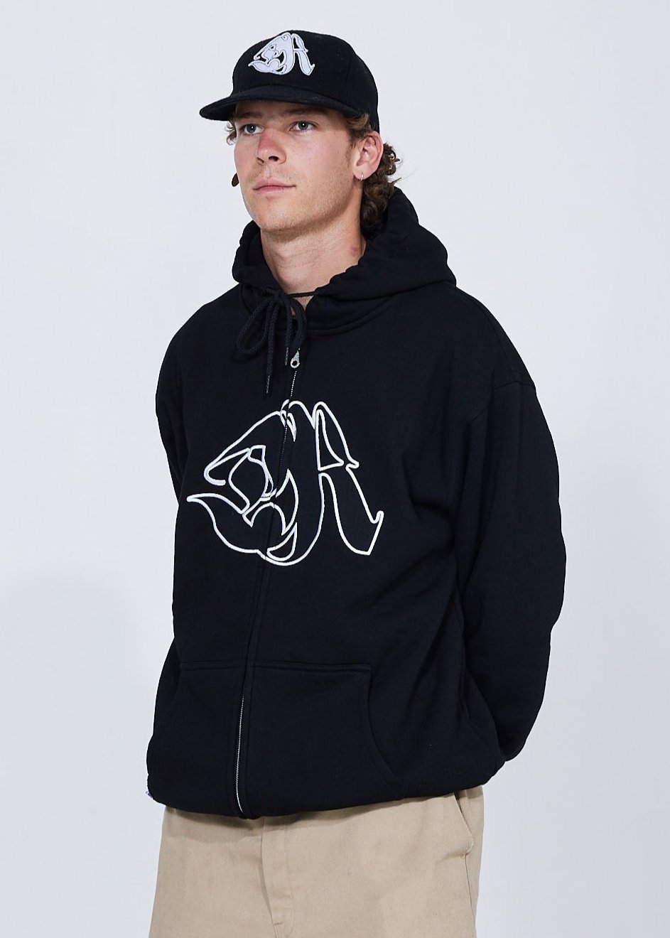 DR Zipper Hoodie - Black