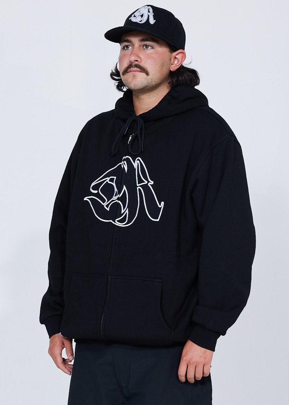 DR Zipper Hoodie - Black