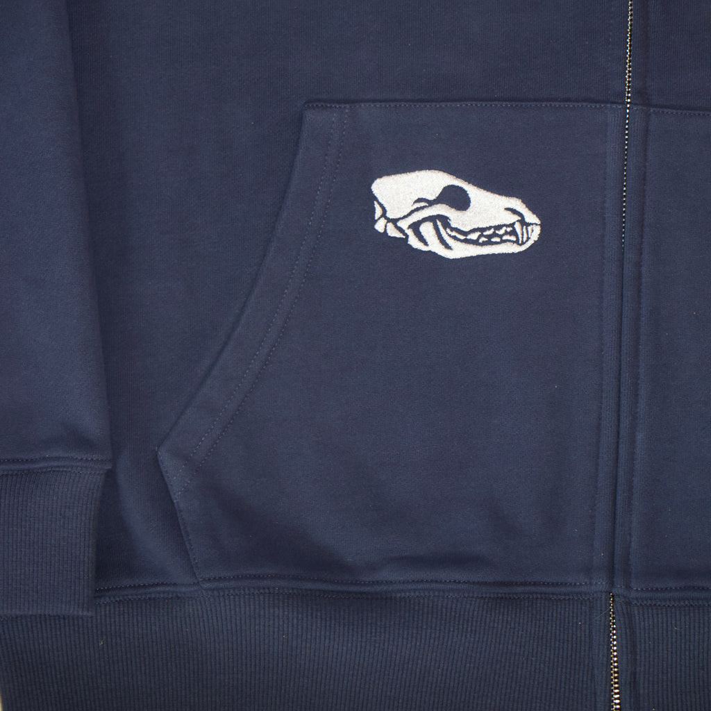 Zipper Hoodie - Blue