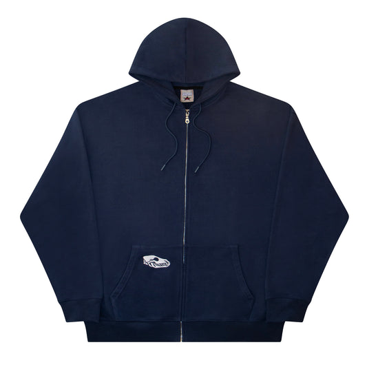 Zipper Hoodie - Blue